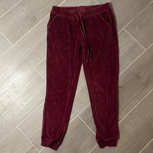 Velour sweat pants